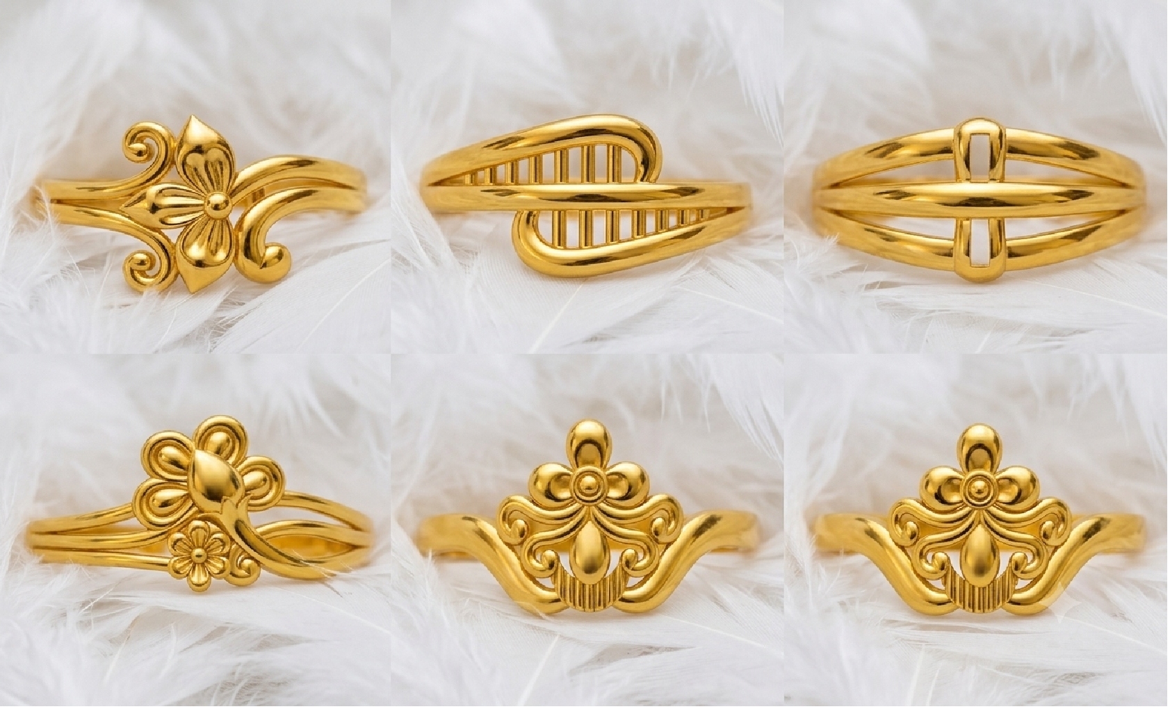 Ladies Paper Casting Rings LR Lot -1 — view 3