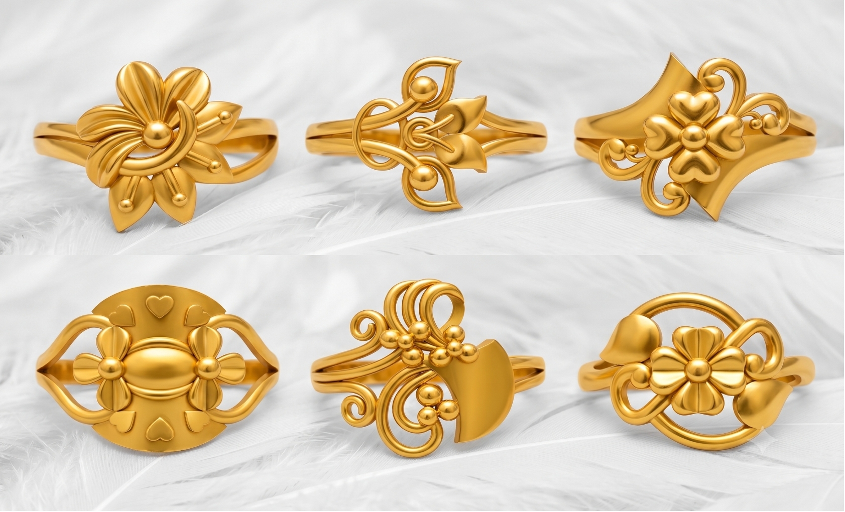 Ladies Paper Casting Rings LR Lot -2 — view 11